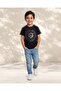 Boys Black Foil Print T Shirt - 2