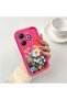 Infinix Smart 8 Compatible Silicone Shockproof Rose Red Phone Case Flower Pattern - 8
