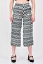 Women Textured Crosshatch Pattern Straight Leg Pants, Multicolor