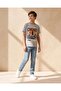 Senior Boys Grey Printed T-Shirt - 2