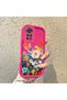 Redmi Note 11S Compatible Silicone Shockproof Rose Red Phone Case Flower Pattern - 6