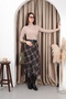 Plaid Asymmetric Chiffon Nare Skirt - 3