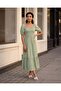 Women Green Midi Dress - 5