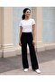 Women Black Wide Leg Trousers - 5