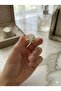 3S Heart Cut Halo Stone Gold Twisted Steel Ring - 2