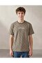 Senior Boys Olive Jacquard Oversized T Shirt