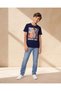 Senior Boys Navy Printed T-Shirt - 2