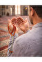 سبحة من حجر العقيق الطبيعي 99 حبة - قطع كروي 6 ملم - سبحة من خيط مطاطي - سبحة من العقيق الأحمر - 3