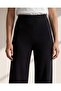 Women Black Wide Leg Trousers - 4