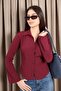 Women's Waist-Seat Belt with Spanish Cuff Buttons - 5