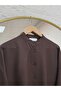 Halide Hakim Yaka Basic Shirt-Eu3201 Brown - 3