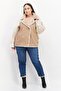Women Plain Bomber Jacket, Brown - 3