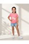 Girls Pink Embellished T Shirt - 2