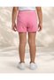 Girls Pink Placement Print Slub Terry Shorts - 3
