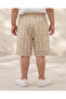 Boys Tan Jacquard Pull On Shorts - 3