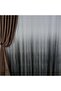 Color-Shifted Linen Textured New Style Tulle Curtain with Tight Pleats-Grey - 2