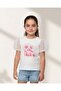 Girls White Printed T-Shirt