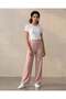Women Pale Pink Button Detailed Smart Trouser - 2