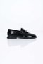 Laceless Buckled Tpu Sole Genuine Leather Loafers 332-25050 Women's Shoes - 6