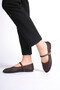 Monako Women's Brown Helmet Net Knit Ballet Flats - 4