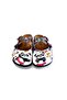 Women's Vegan Leather White Crisscross Straps Slipper - Dancing Panda Model - Wcal176 - 2