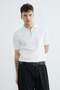 Corded Fabric Polo Collar Half Zip Knitwear T-Shirt - 3