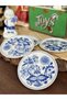 Antique German Onion Pattern Porcelain Blue White Blueblanc Presentation Plate Turkish Delight Bowl 9.5 cm - 3