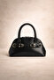 Double Buckled El Ve Crossbody Bag Si Black