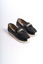 Black Heart Patterned Women Ballet Flats - 4