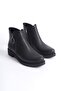 Black Zippered Women's Heeled Boots - 4