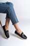 Black Heart Patterned Women Ballet Flats