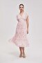 Short-sleeve printed midi dress - 3