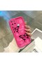 Silicone Slim Soft Rose Red Phone Case Butterfly Pattern Compatible with Realme C21Y - 4