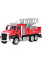 Fire Truck Toy, Scissor Lift Rescue Platform, Alloy Body, Pull Back and Release - 2