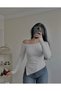 Low Shoulder Asymmetrical Bodycon Dress - 2