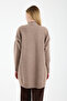 French Knitwear Wool Cardigan Beige - 4