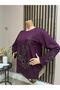 Women's Flower Garden Patterned Stone Mother Combed Cotton Blouse for Middle Age and Above - 2