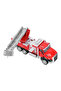 Toy Fire Truck Pull and Drop Metal Body Fire Rescue Vehicle with Extending Ladder 21 cm - 5