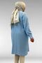 68022 Plus Size Muslin Shirt with Pleated Detail - Baby Blue - 7