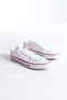 White Linen Lace-Up Men's Sneakers - 4