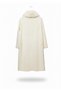 Women's Fur Collared Cream Coat – Stylish Winter Design – Soft-Textured - 2