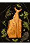 Wooden Cutting Board, Natural Handmade, with Spatula Gift - 4