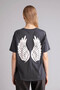 100% Cotton Oversized Back Printed T-Shirt G9618Ax26Sp