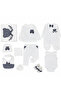 Baby Boy Newborn and Hospital Discharge Set of 10
