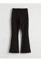 Giyçık Store Den Black Elastic Waist Girls' Spanish Style Leggings 2-Piece Set - 5