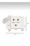 Cute Little Lamb Crib Side Organizer – C Pocketed Organizer for Baby Crib 45X38 - 7