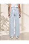 Women Blue Pearl Embellished Straight Jeans - 3