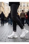 Elastic Men's Sports Boots White (White Sole) - 5
