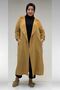 63006 Plus Size D Ring Detailed Muslin Trench Coat - Biscuit