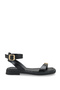 Talitha Fia Women's Flip Flop Sandals 00121008 Black Rustic - 5